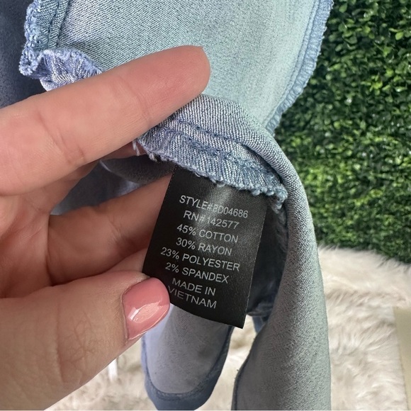 Denim button up dress nwt - Picture 10 of 10